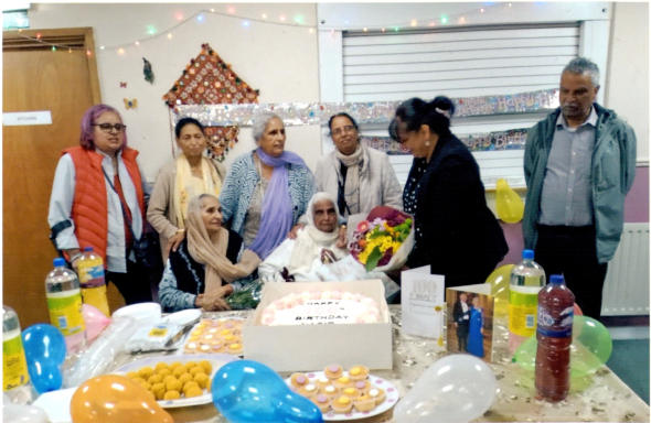Service user's 100th Birthday celebration.