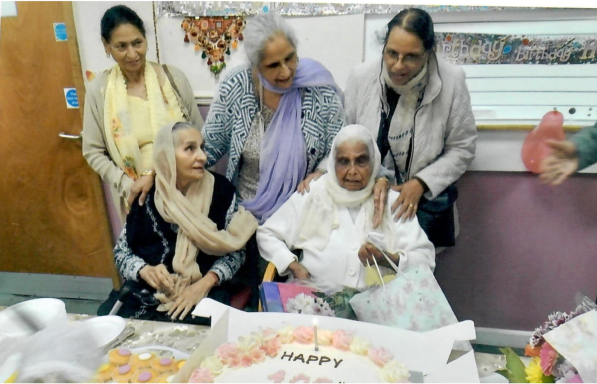 Service user's 100th Birthday celebration.