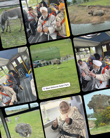 West Midlands Safari Park visit for service users April 2025